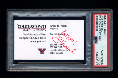 Jim tressel signed business - signed,