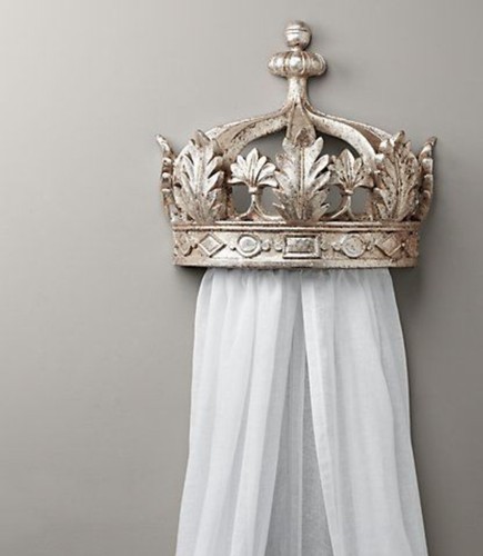 Royal gilt bed crown decor - royal,