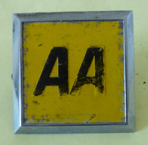 Vintage square classic car - square, aa