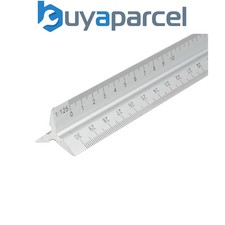 Faithfull Aluminium Triangle Scale Rule 300mm FAIRULETRI