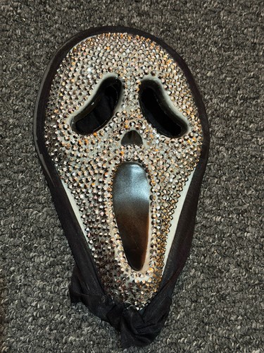 Bling rhinestone ghost face - rhinestone,