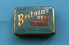 1940/50s “BRITAIN’S BEST RADIOGRAM NEEDLES” TIN, EMPTY