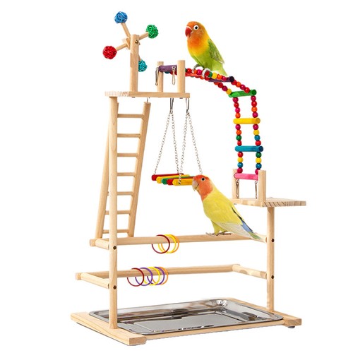 Wooden bird playstand - bird,