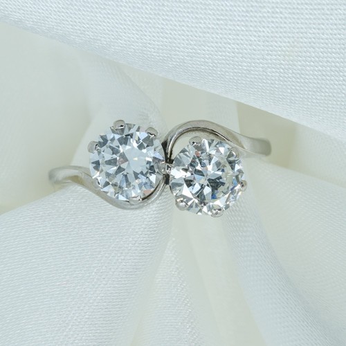 Antique platinum old cut - platinum,