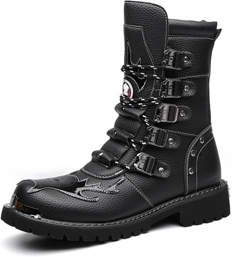 Men punk ankle boots - punk, 10