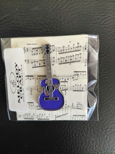 Blue guitar enamel - guitar,
