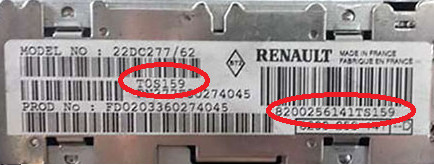 Renault radio code unlock - renault, ~