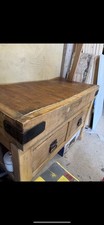 Antique Butchers Block with original stand full size 2 draws great condition. 