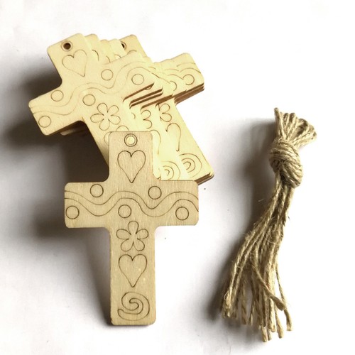 Pcs unfinished wood crosses - unfinished,