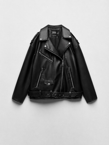 Zara faux leather moto - zara,