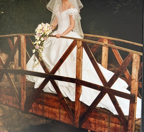 Pearl satin wedding dress - , size
