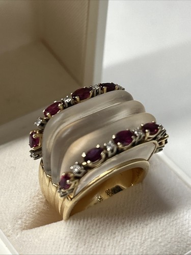 Ruby ring 585 rose - rose, (14