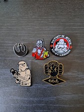 Set Of 5! Great Star Wars Pin Badges!