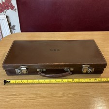 Vintage Leather Masonic Regalia Case Freemasonry Freemason WWS Small Suitcase