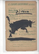 Pablo Picasso original signed ink sketch of a Bull on musical score