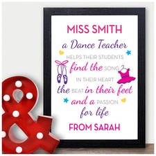 PERSONALISED Dance Teacher