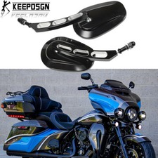 Black CNC Motorcycle Mirrors