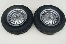 2 X CARAVAN WHEELS AND TYRES