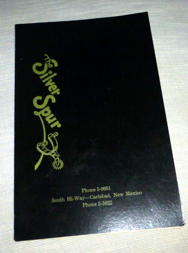Vintage menu silver spur - vintage,