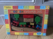 Wooden train set piece - set, 26