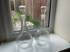 Vintage Pair Of Pressed Glass