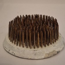 Vintage Frog Base Flower Arranging Metal Spikes