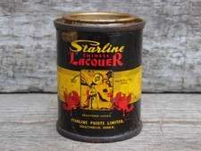 Vintage Starline Chinese Lacquer Paint Tin Advertising Garage Display Prop