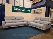 'Sorrento' Grey 3 & 2 Seater Sofa Suite