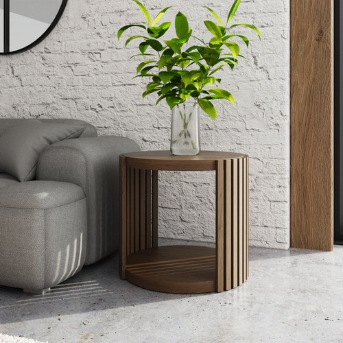 Zadie side table walnut - zadie,