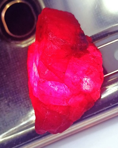 Certified natural red beryl - natural,