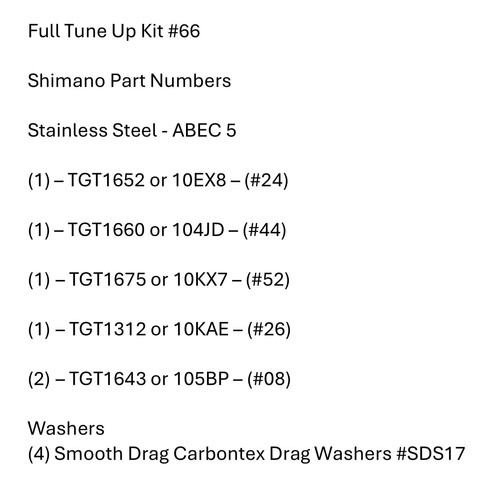 Tune kit 66 shimano - tune,