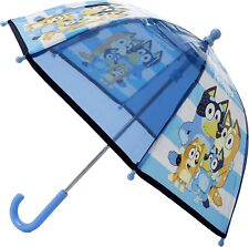 Bluey Children Umbrella Cartoon Character Folding Kids Boys Girls Blue