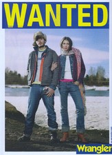 Wrangler wanted clothing - wrangler, "wanted"