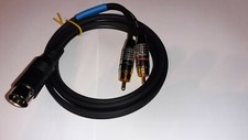 AUDIOPHILE  (NEW 99.9% OFC.CABLE) 4 PIN TO 2 x MALE RCA  INTERCONNECT QUAD 33,34