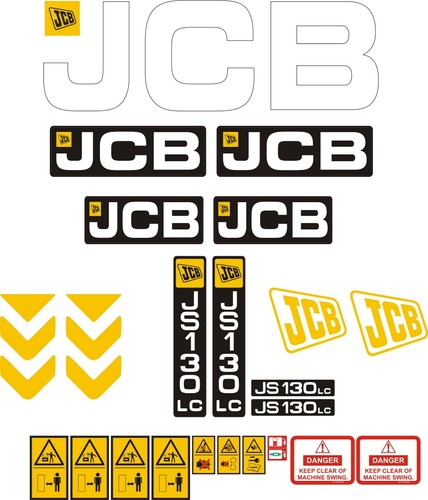 Jcb 130 digger - , decal