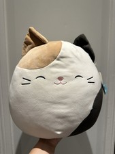 12” Cam The Cat Squishmallow - Creased Tag And Faint Mark On Front