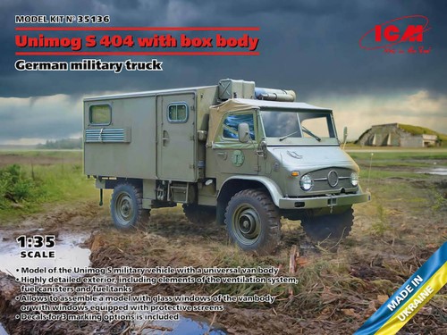 Icm 35136 unimog - 35136, 1:35