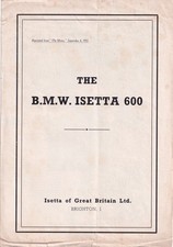 THE B.M.W. ISETTA 600, ISSETA OF G.B. LTD., PERIOD REPRINTED ARTICLE.