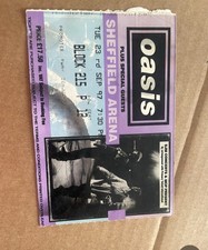 Oasis Ticket Stub 1997