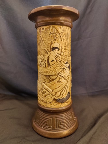 Bretby pottery japanese scene - pottery,