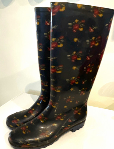 Womens size navy floral knee - womens,