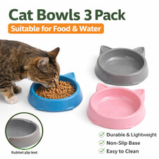 Cat Bowls 3 Pack 17cm Non-Slip