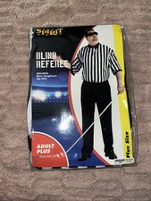 Blind Referee With Cane