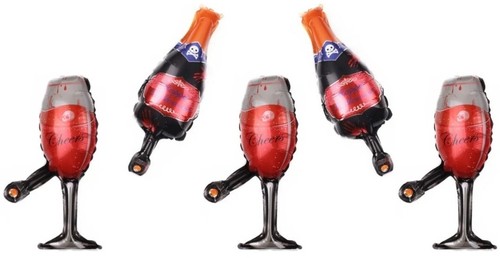 5pcs mini halloween wine - mini,