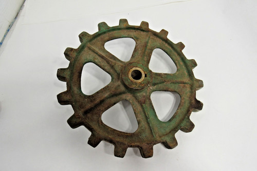 Vintage cast iron chain - iron,
