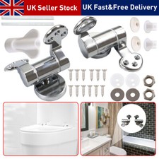 Chrome WC Toilet Seat Hinges