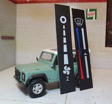 Land Rover Defender Dash Binnacle Illuminated Heater & Fan Control Labels TD5