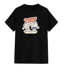 Slim Fit Unisex T-Shirt -Cookies & Milk Y2K Stylish Summer Fashion Apparel Funky
