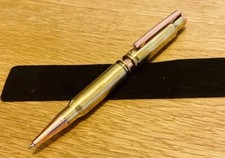 Handmade .308 Brass Twist Bullet Pen