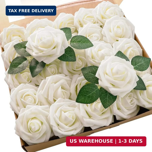 Artificial flowers 25pcs - artificial, real